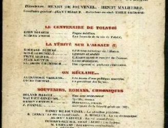 Un texte de René Schickele sur l’Alsace : légende et réalité