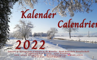 Calendrier 2022 de Culture et Bilinguisme!