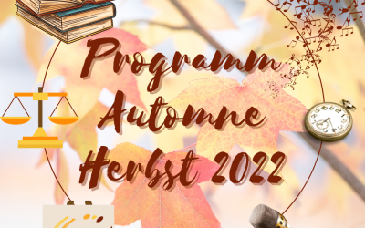Programme des activités – 3ème trimestre 2022